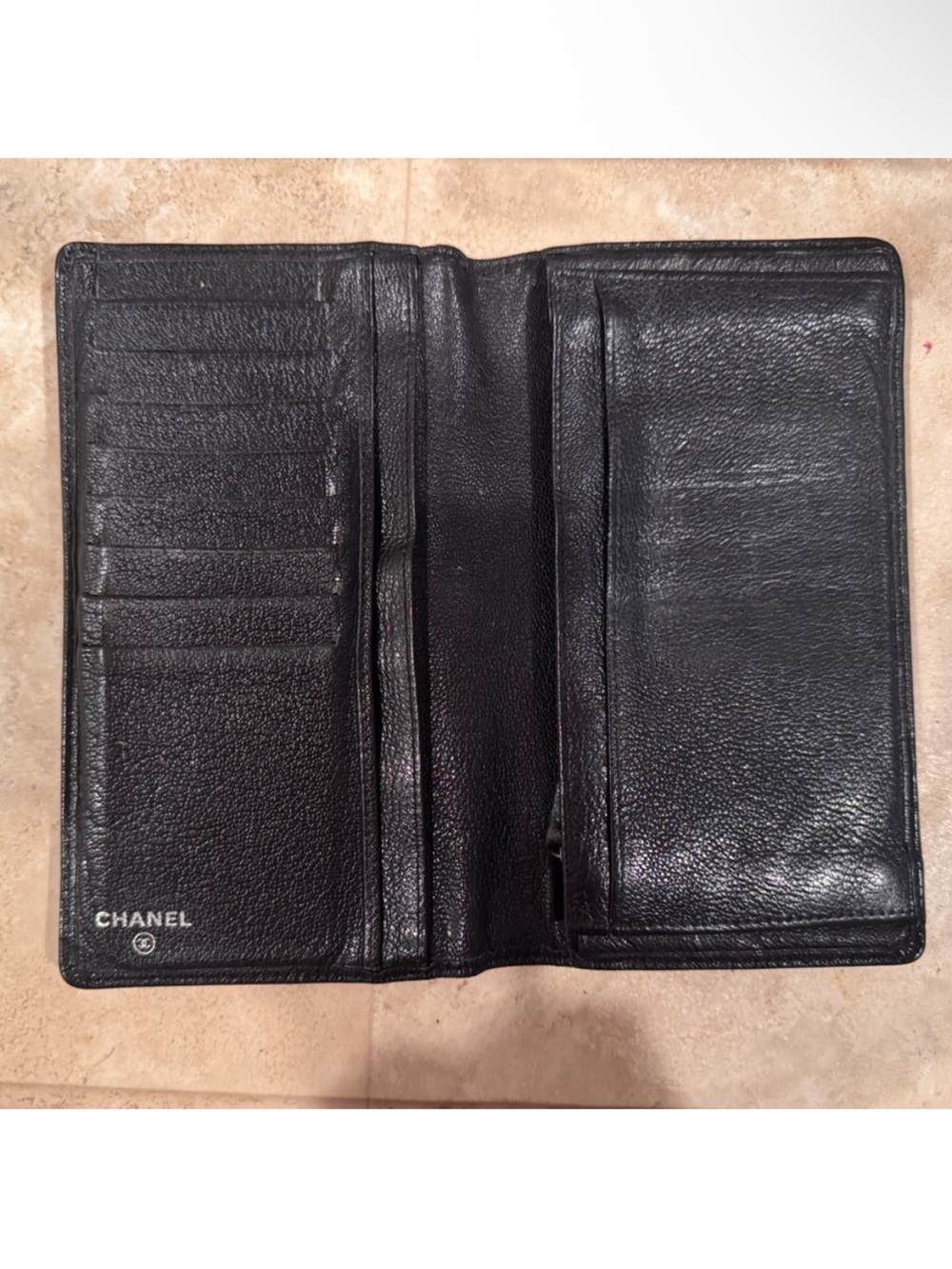 CHANEL Caviar Leather Wallet with Silver CC Emblem - Picture 6 of 7